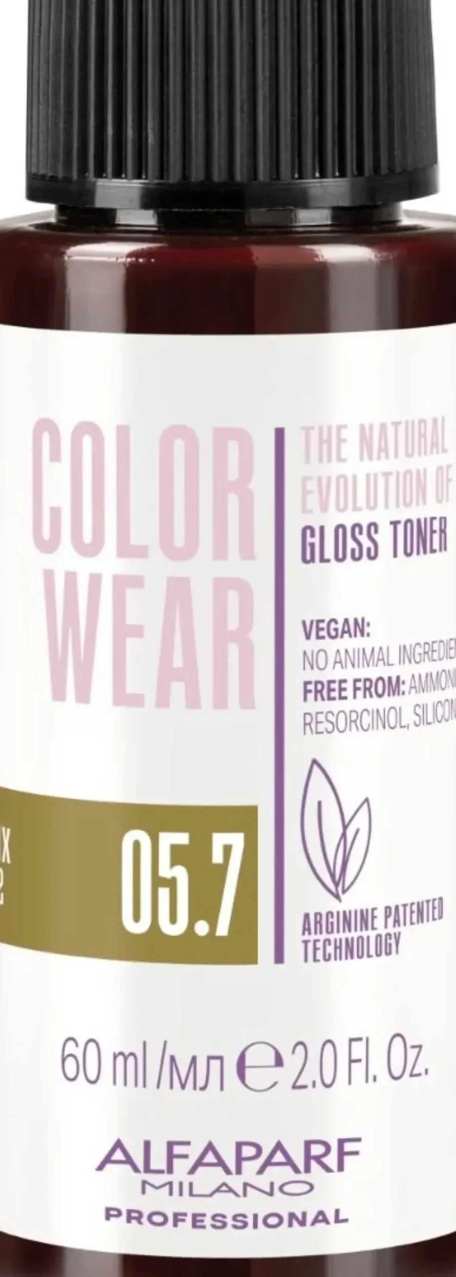 Alfaparf Milano Color Wear Gloss Toner 05.7 Soft Light Matte Brown - 60 ml