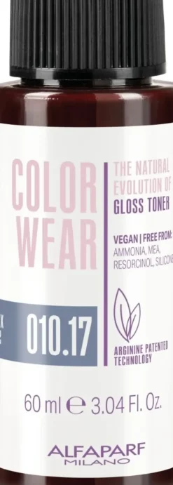 Alfaparf Milano Color Wear Gloss Toner 010.17 Soft Lightest Ash Matte Blonde - 60 ml