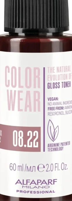 Alfaparf Milano Color Wear Gloss Toner 08.22 Soft Light Intense Violet Blonde - 60 ml