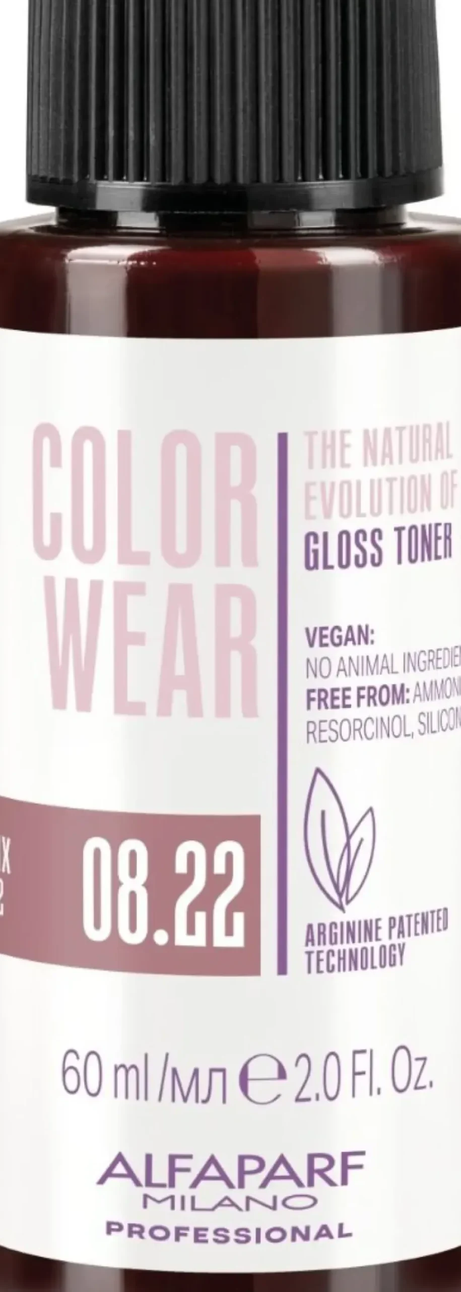 Alfaparf Milano Color Wear Gloss Toner 08.22 Soft Light Intense Violet Blonde - 60 ml