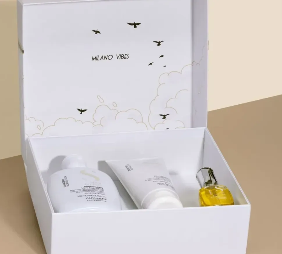 Alfaparf Milano Holiday Kit Set Semi di Lino Diamond 465 ml