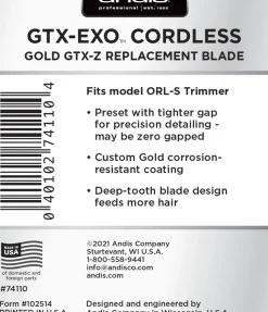 Andis GTX-EXO Cordless Gold GTX-Z Replacement Blade