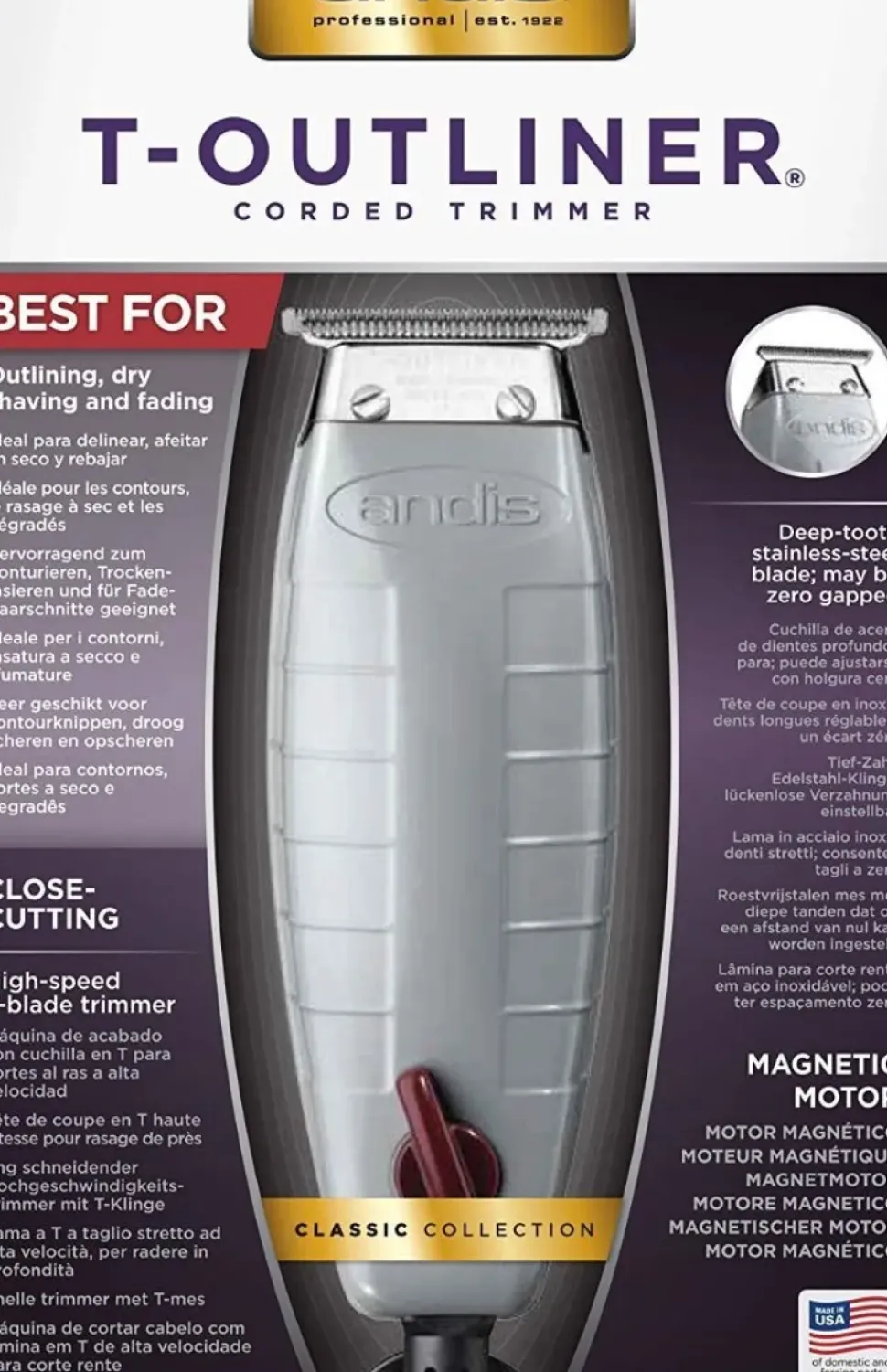 Andis T-Outliner - T-Blade Trimmer