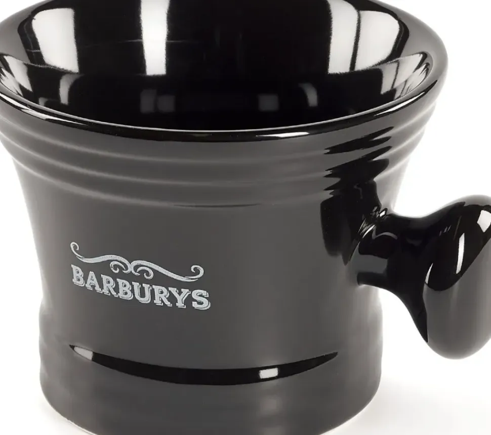 Barburys Garibaldi Porcelain Shaving Mug Black