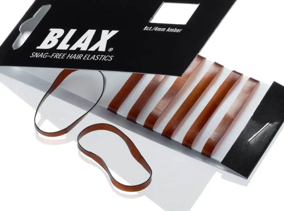Blax Hair Elastics - Brown 4 mm (8 Pcs)