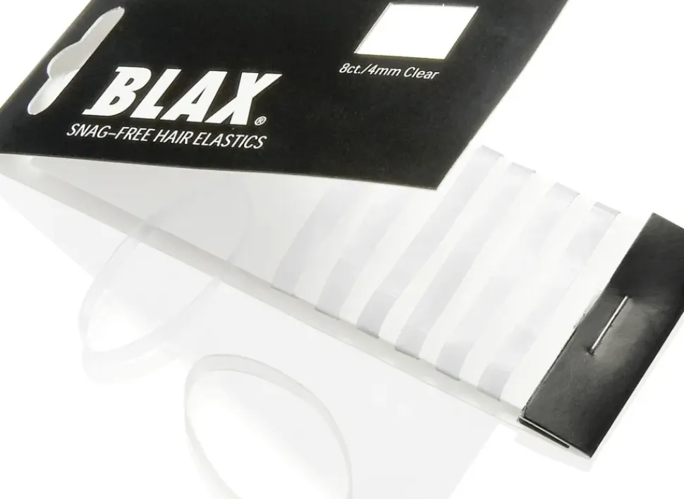 Blax Hair Elastics - Clear 4 mm (8 Pcs)