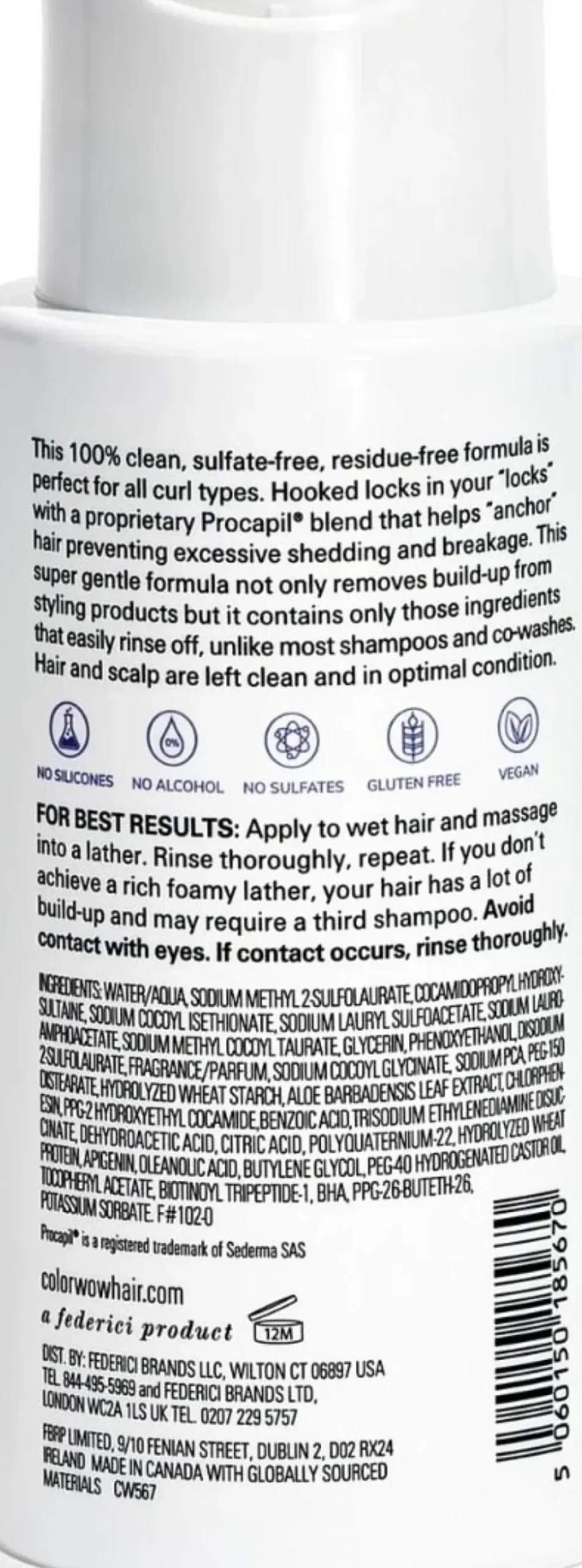 Color WOW Curl Wow Hooked Clean Shampoo 295 ml