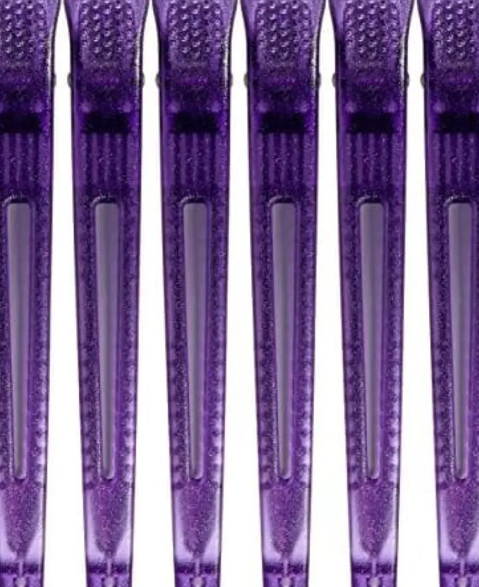 Efalock Techno Clips Purple 6 Pcs