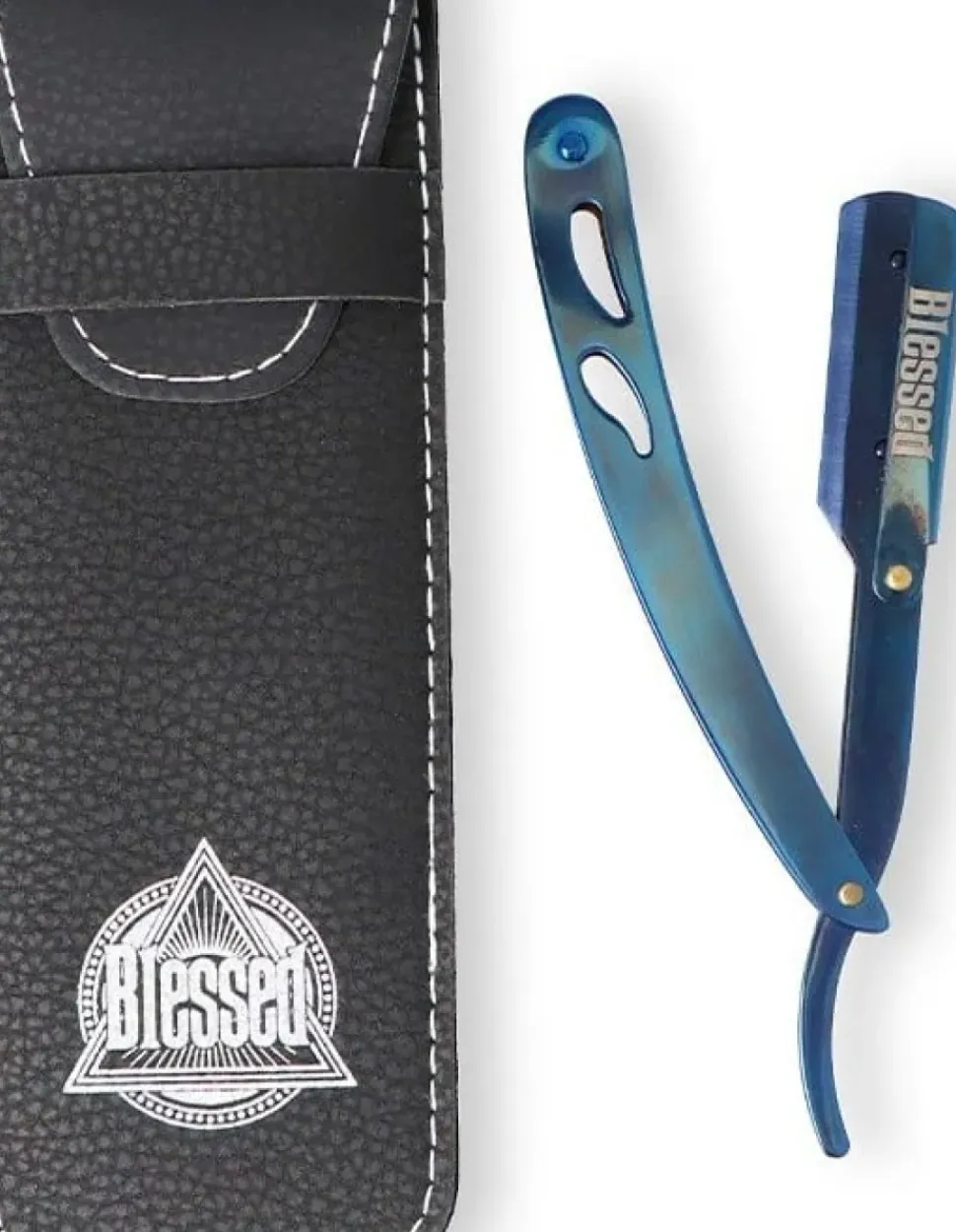Eurostil Blessed Blue Metal Butterfly Razor