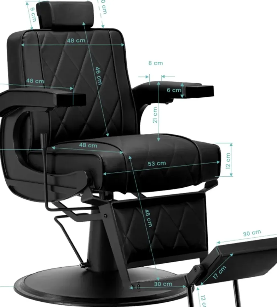 Gabbiano Barber Chair Black BM88066B