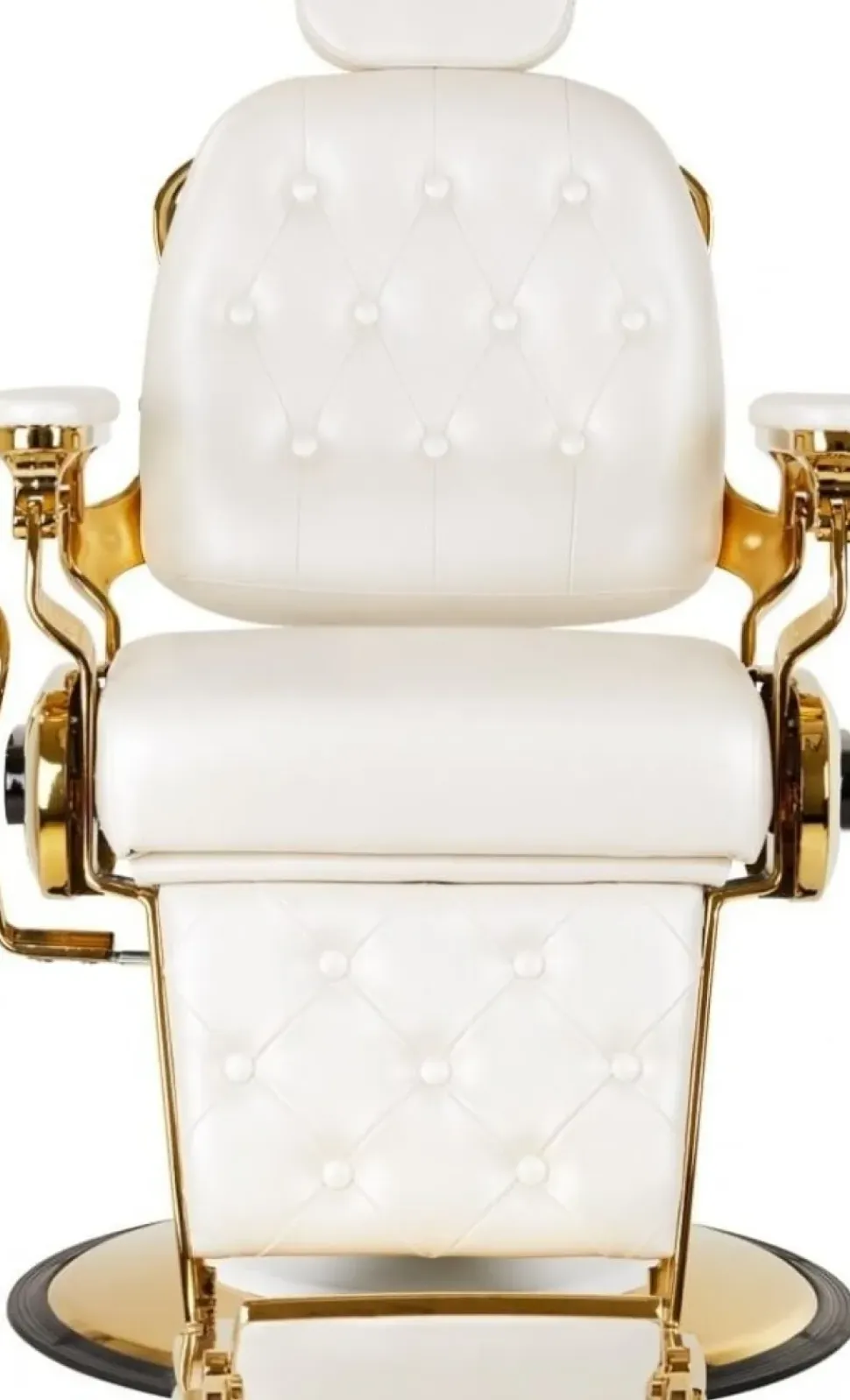 Gabbiano Barber Chair Francesco Gold White