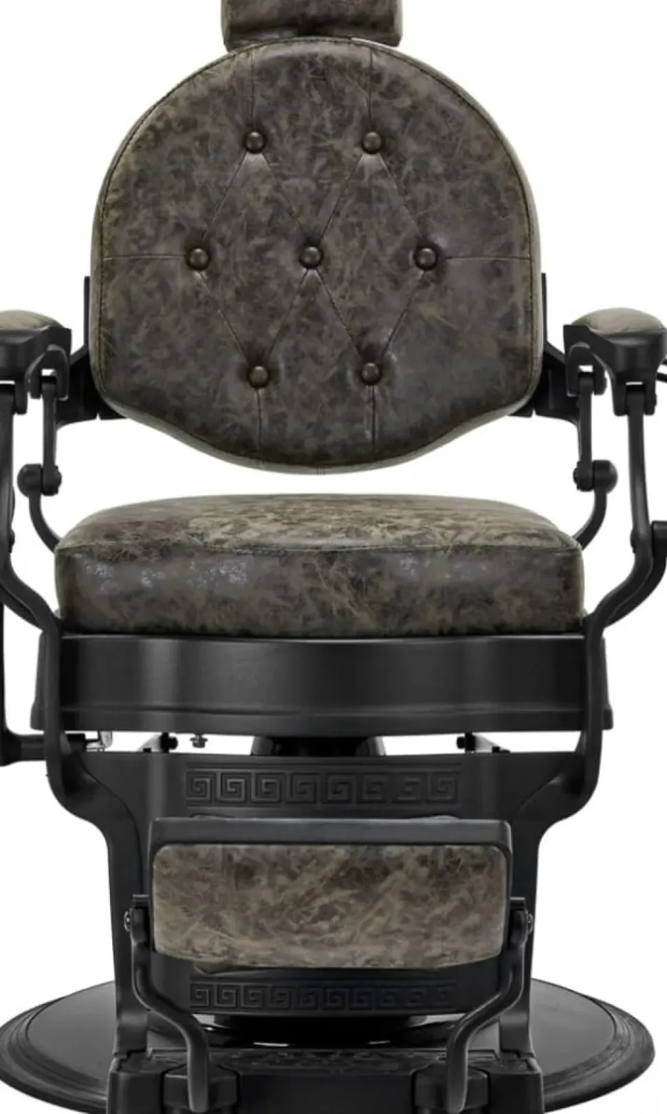 Gabbiano Barber Chair President Old Leather Green