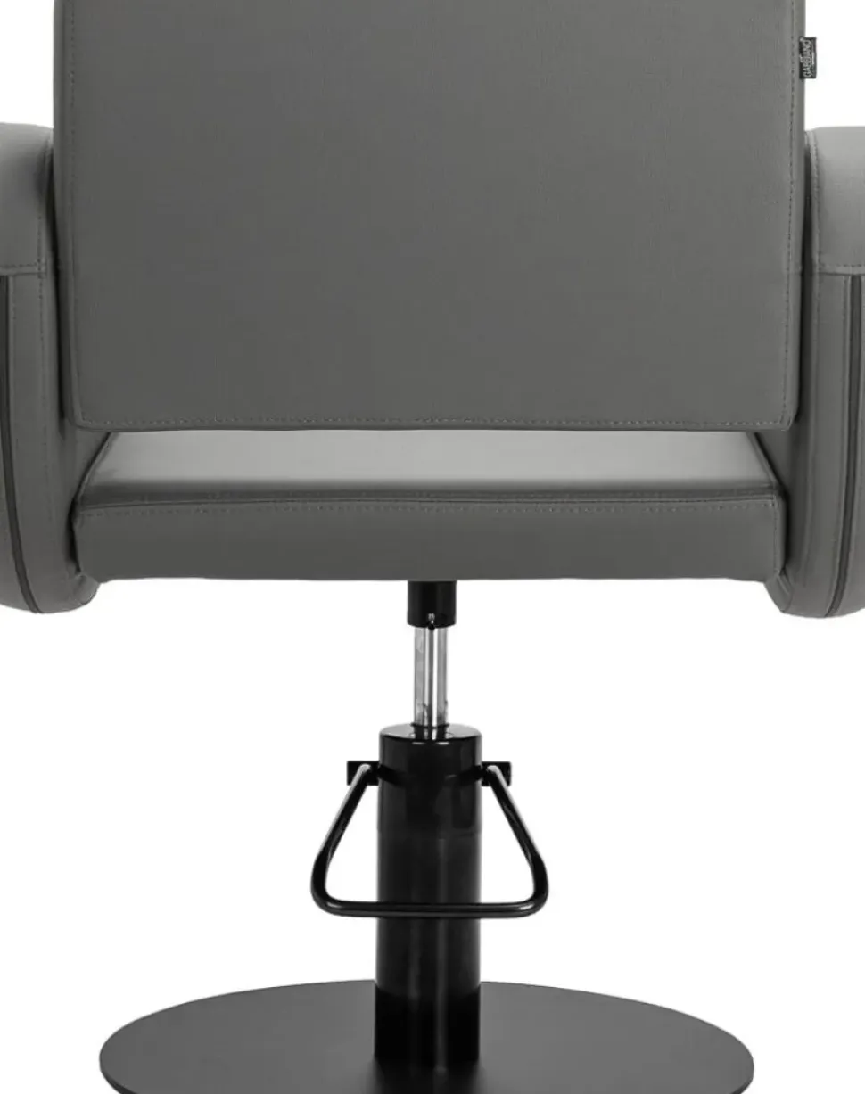 Gabbiano Hairdressing Chair Sewilla Gray Black Base
