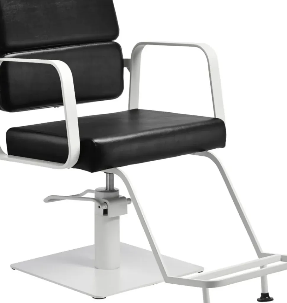 Gabbiano Hairdressing Chair Porto White Black