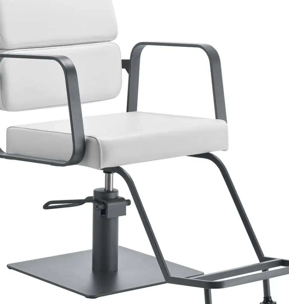 Gabbiano Hairdressing Chair Porto Gray White