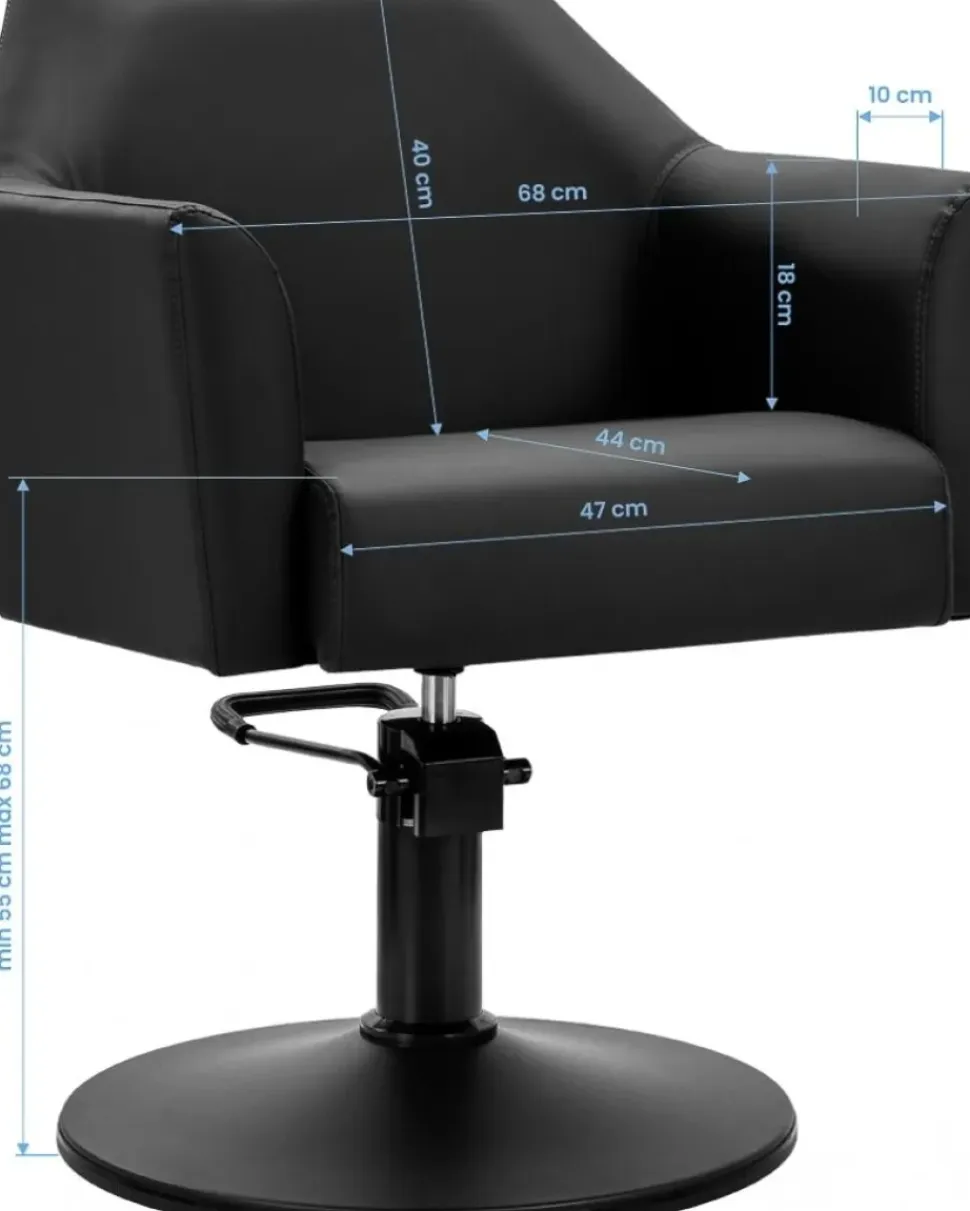 Gabbiano Hairdressing Chair Davos Black