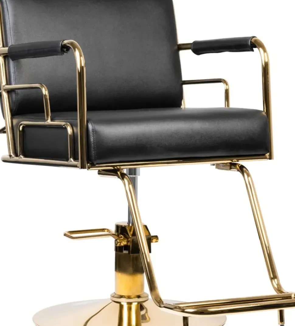Gabbiano Hairdressing Chair Prato Gold Black