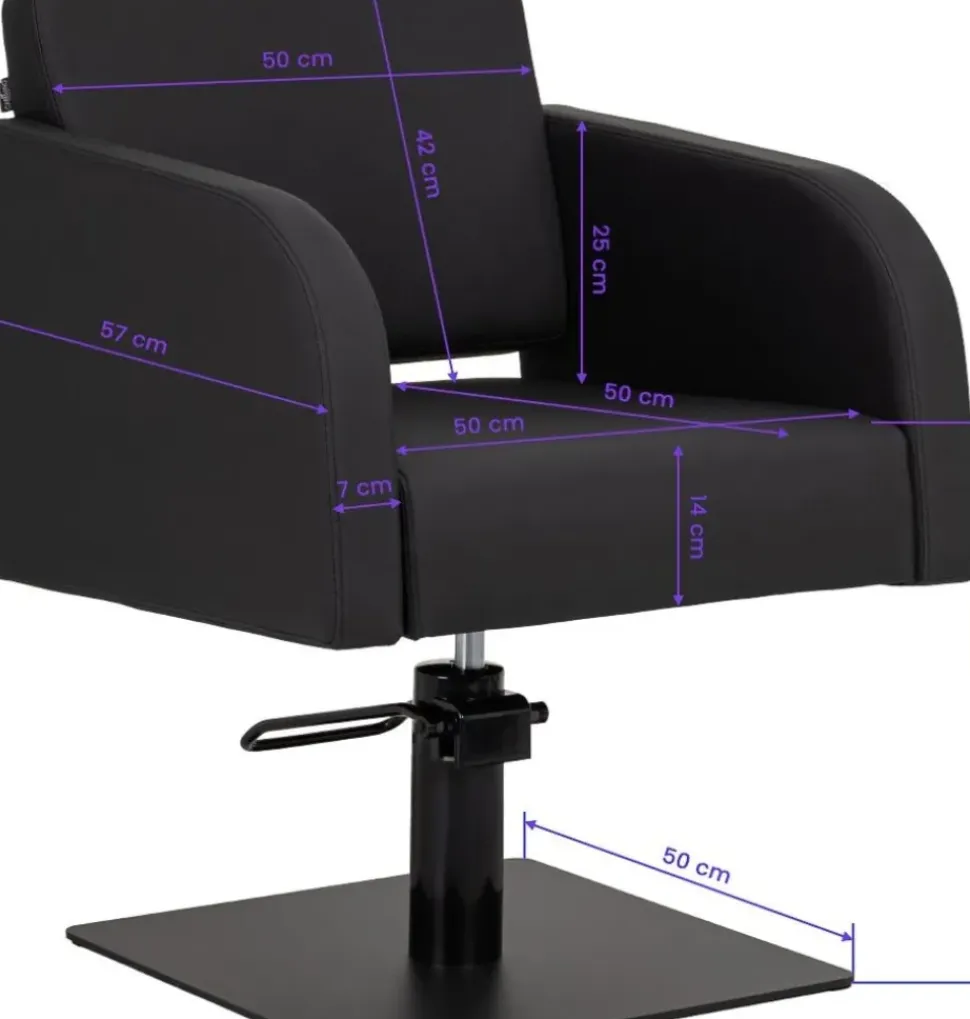 Gabbiano Hairdressing Chair Elda Black