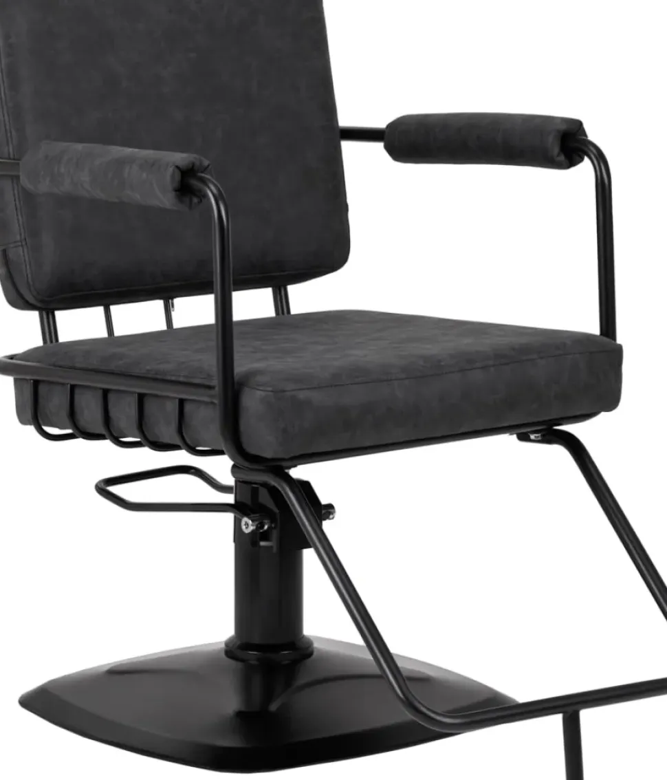 Gabbiano Katania Loft Old Leather Chair Black