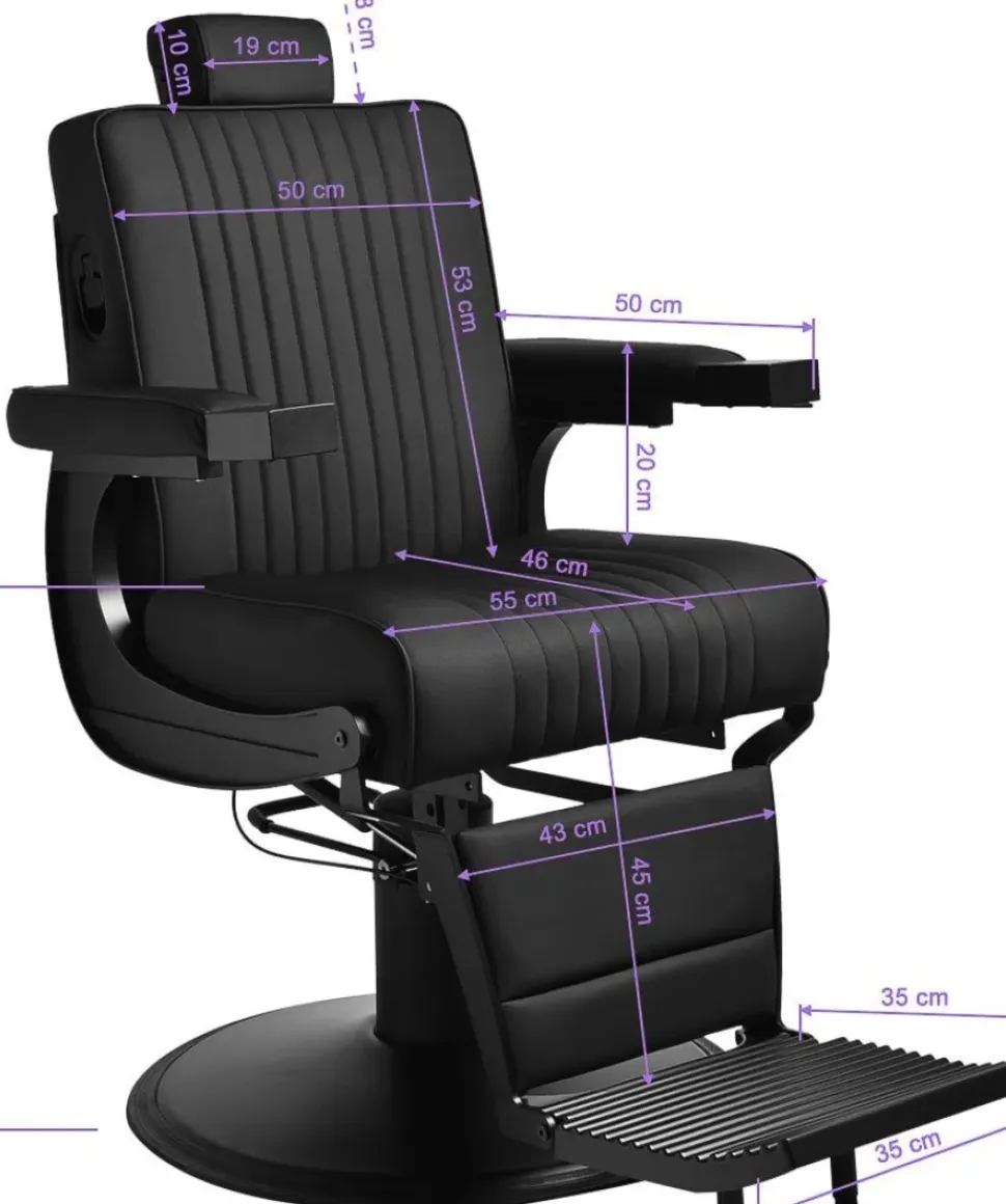Gabbiano Levi Barber Chair Black
