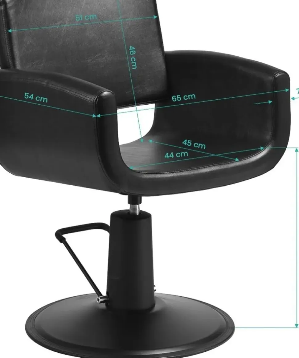 Gabbiano Mataro Hairdressing Chair - Black