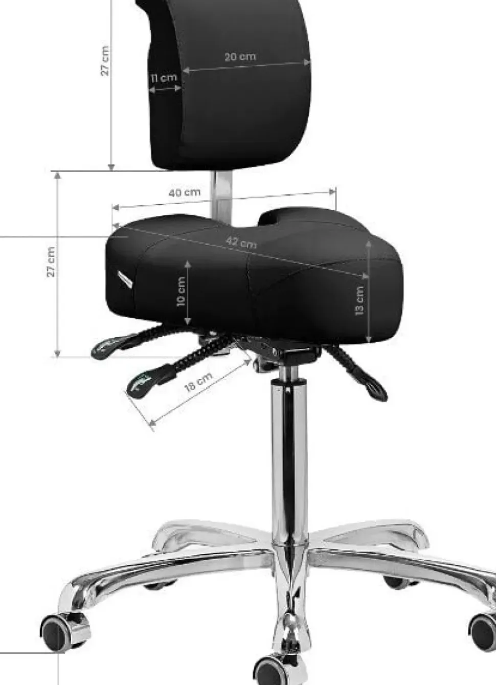 Gabbiano Podiatry Stool 1005 Black