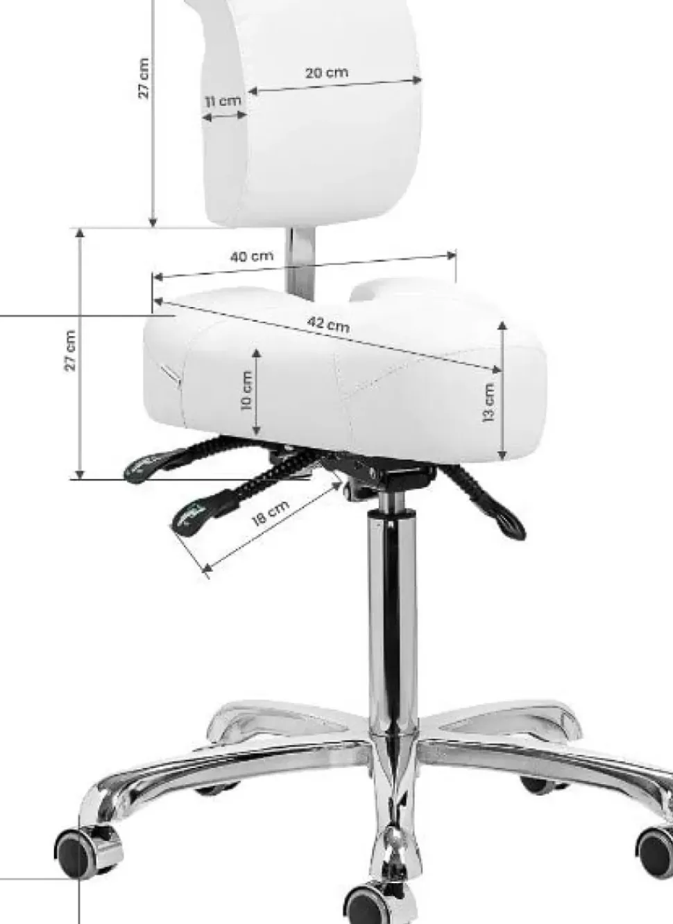 Gabbiano Podiatry Stool 1005 White