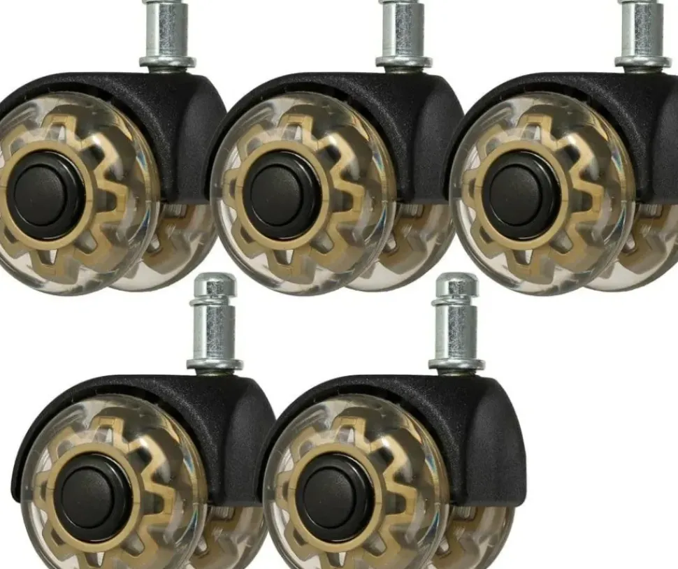 Gabbiano Roll Speed Duo press-on Stool Wheel set of 5 Pcs