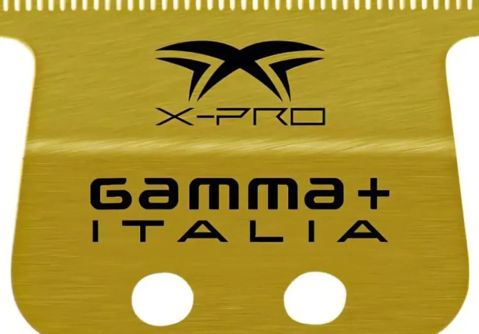 Gamma+ Replacement Fixed Gold Titanium X-Pro Wide Hair Trimmer Blade