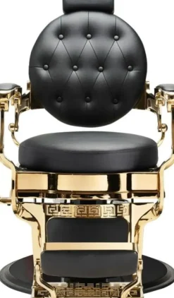 Hairway Barber Chair "Romeo" Gold Black