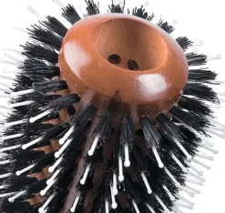 Hairway Round Brush Glossy Wood Ø 38/73 mm