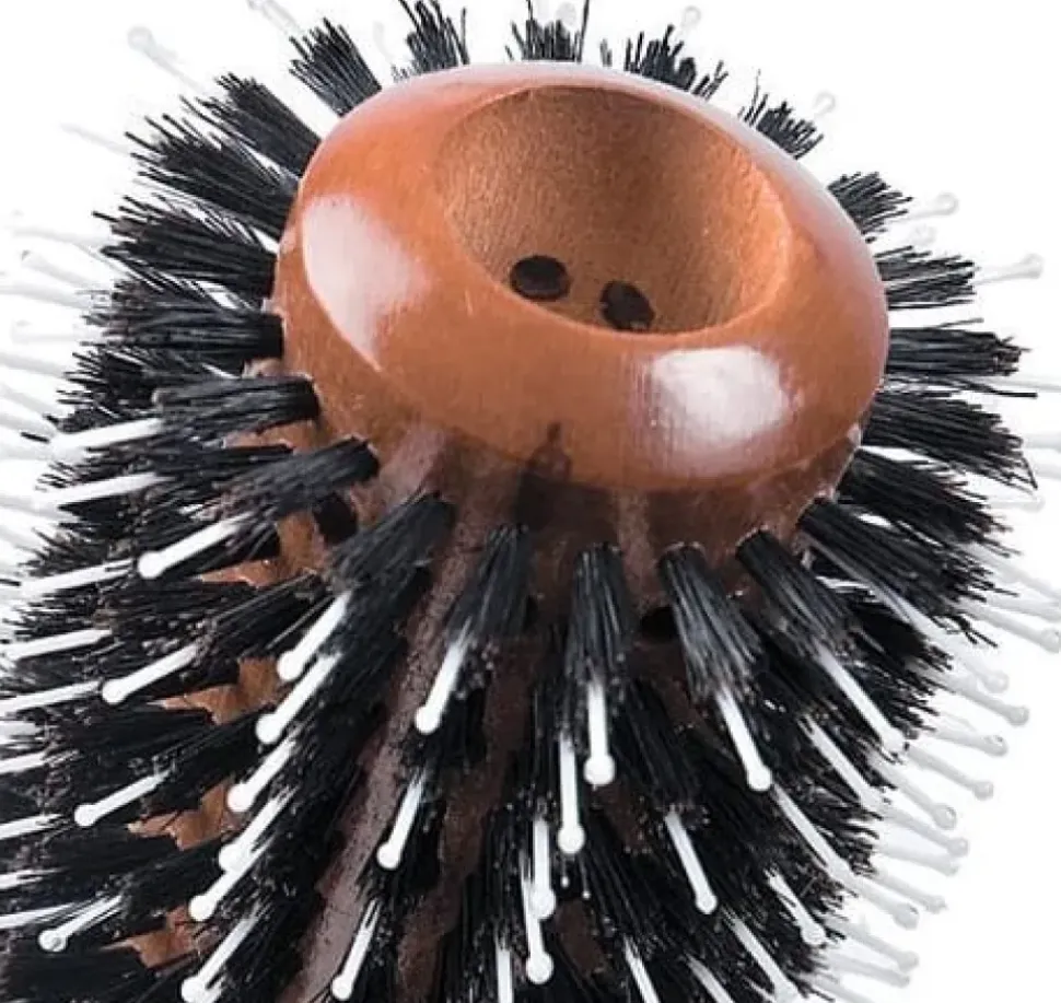 Hairway Round Brush Glossy Wood Ø 38/73 mm