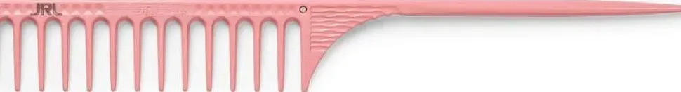 JRL Professional - Fine Teeth Tail Comb 9.8" Pink