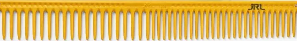 JRL Professional - Long Round Tooth Cutting Comb 9" Yellow