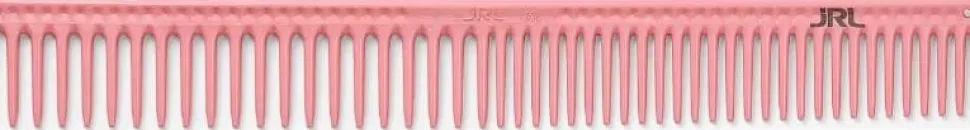 JRL Professional - Long Round Tooth Cutting Comb 9" Pink