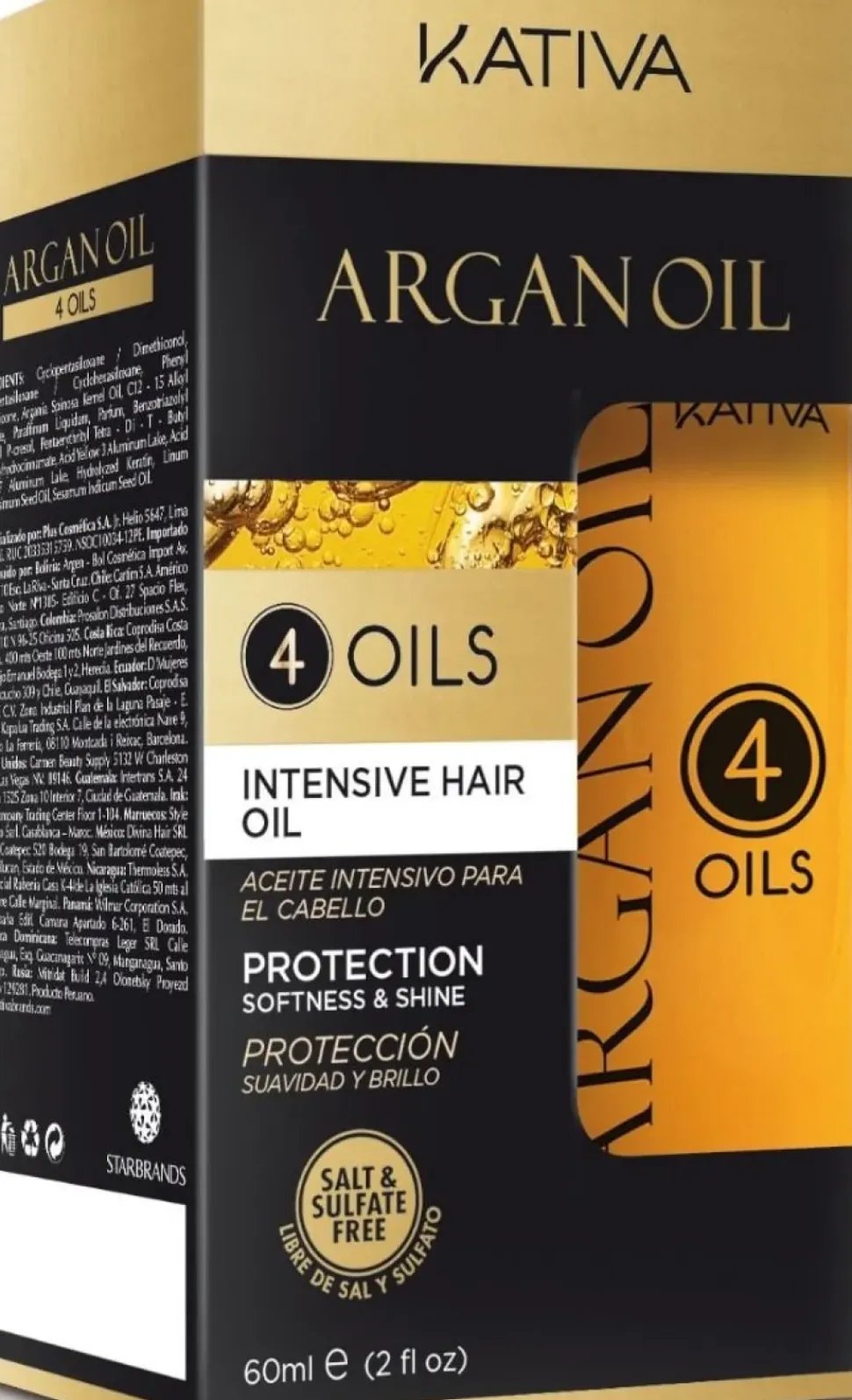 Kativa 4 x Aceites Argan Oil 60 ml
