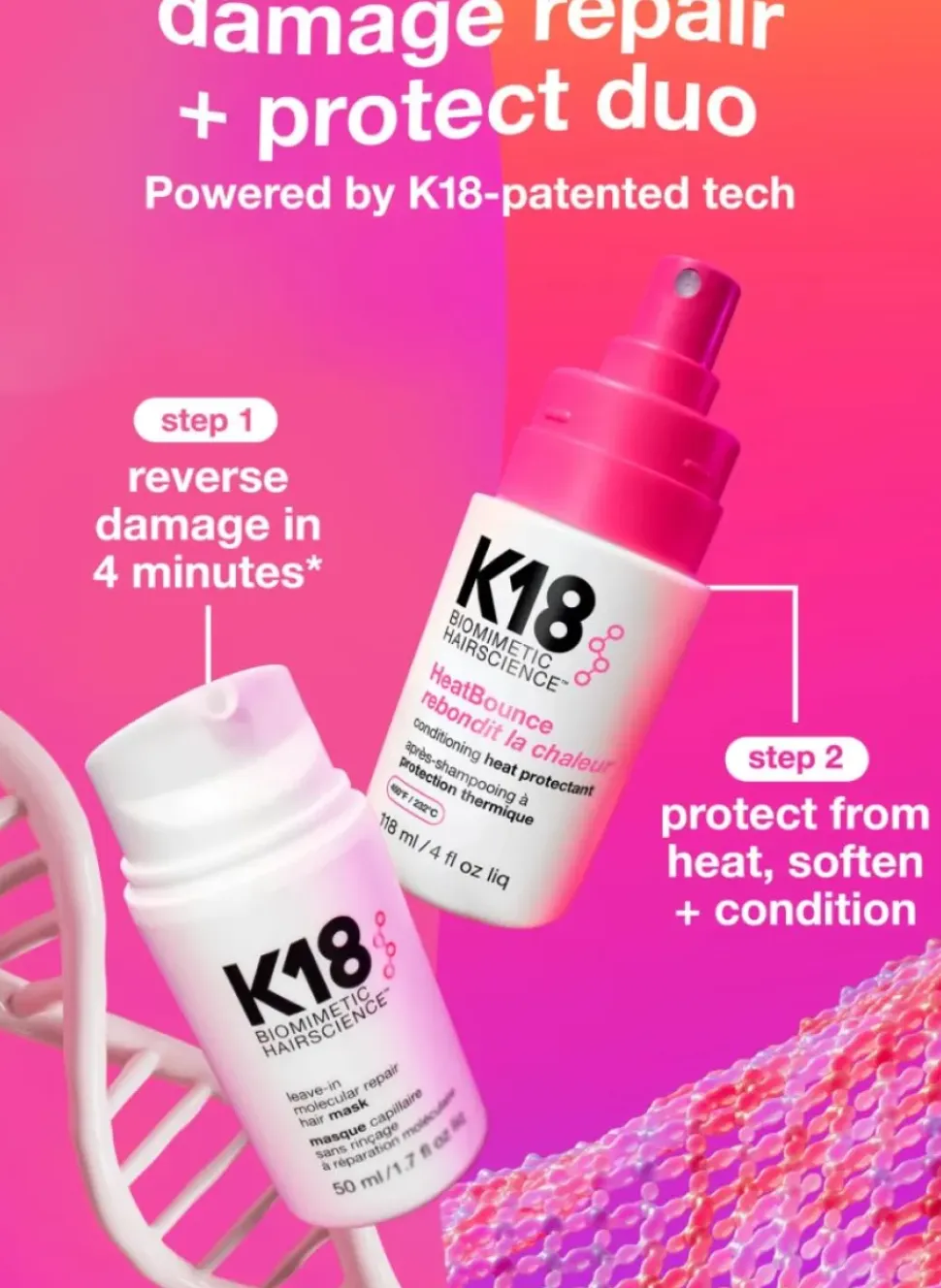 K18 HeatBounce Conditioning Heat Protectant 118 ml