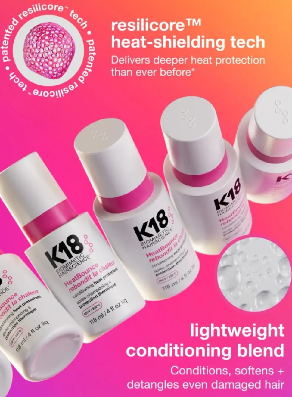 K18 HeatBounce Conditioning Heat Protectant 118 ml