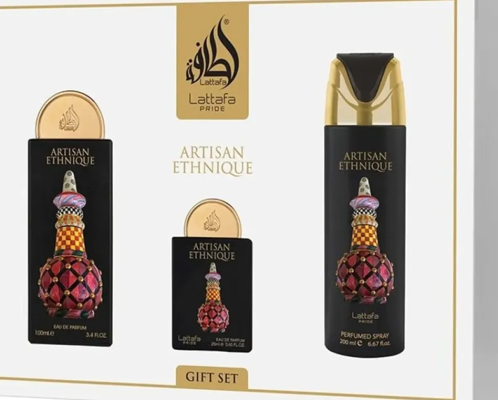 Lattafa Pride Artisan Ethnique 100 ml EDP + 20 ml EDP + 200 ml Deodorant