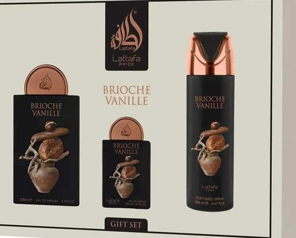 Lattafa Pride Brioche Vanille 100 ml EDP + 20 ml EDP + 200 ml Deodorant