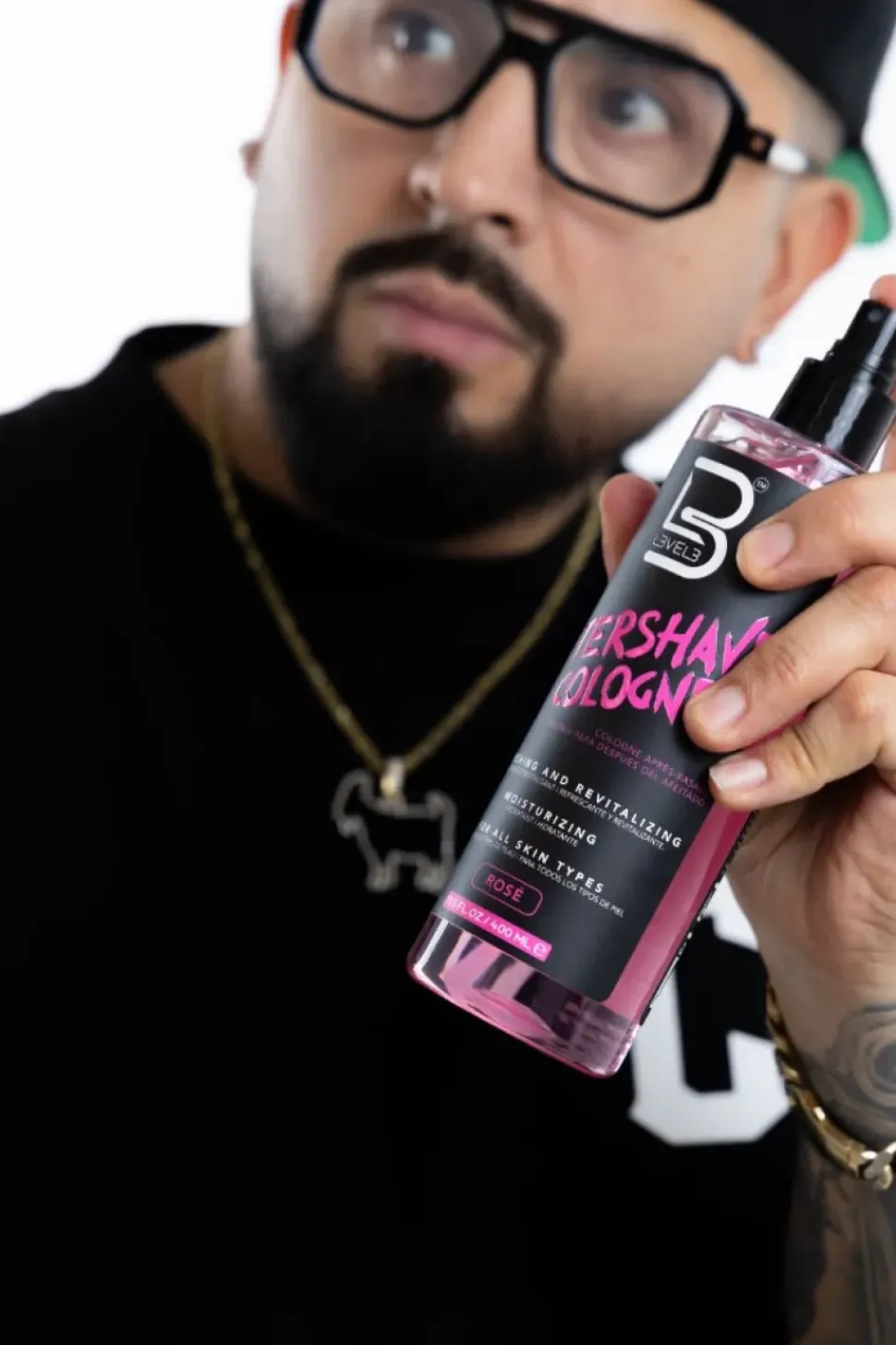 L3VEL3 - After Shave Spray Cologne Rose 100 ml
