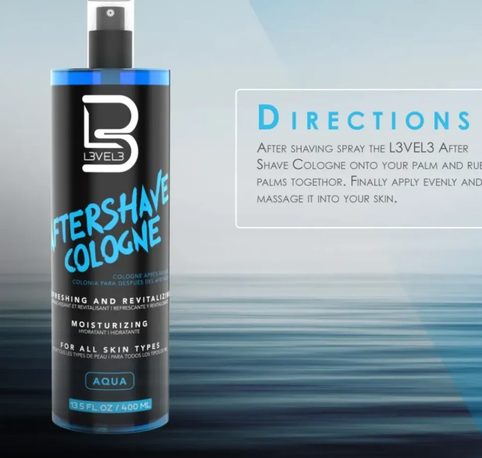 L3VEL3 - After Shave Spray Cologne Aqua 100 ml