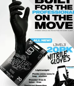 L3VEL3 Blue X-Large Professional Nitrile Gloves 100 Pack