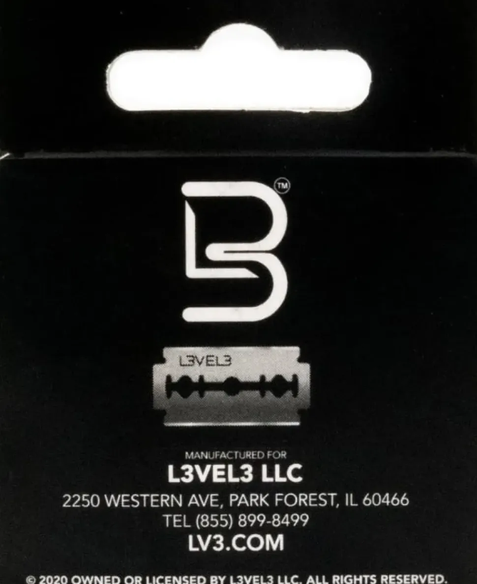 L3VEL3 Double-Edge Razor Blades 100 Pcs