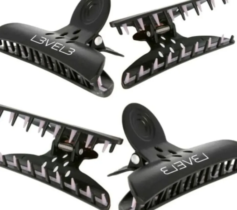 L3VEL3 - Hair Claw Clips 4 Pack