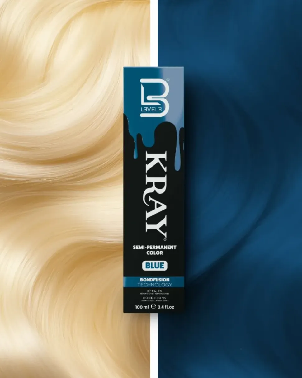 L3VEL3 Kray Blue Semi Permanent Color Tube 100 ml