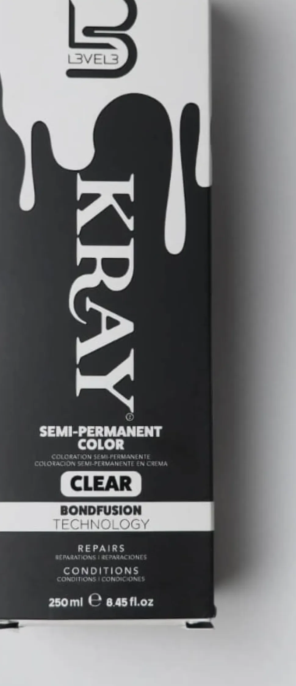 L3VEL3 Kray Clear Semi Permanent Color Tube 250 ml