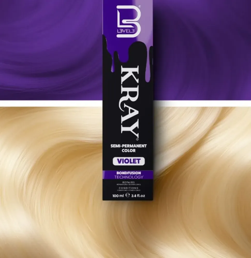 L3VEL3 Kray Violet Semi Permanent Color Tube 100 ml
