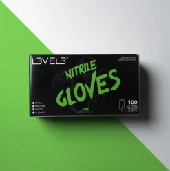 L3VEL3 Lime Large Professional Nitrile Gloves 100 Pack