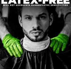 L3VEL3 Lime Large Professional Nitrile Gloves 100 Pack